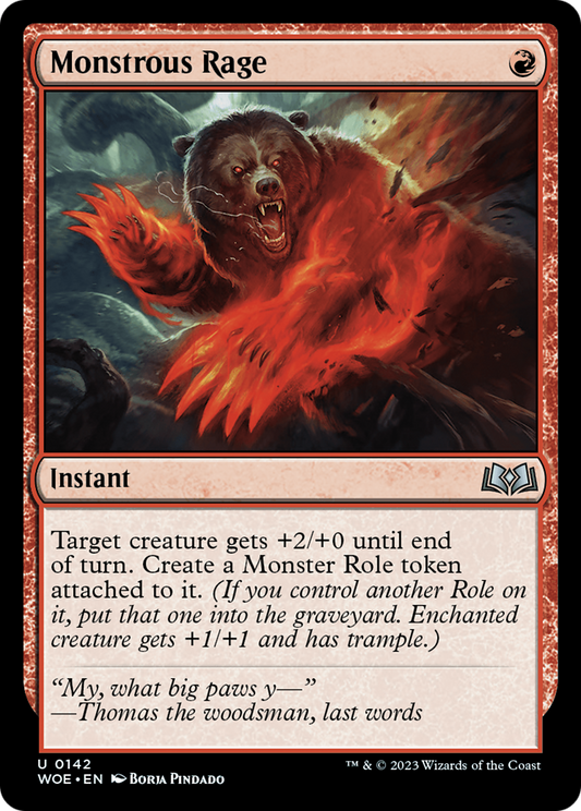 Monstrous Rage (WOE-142)
