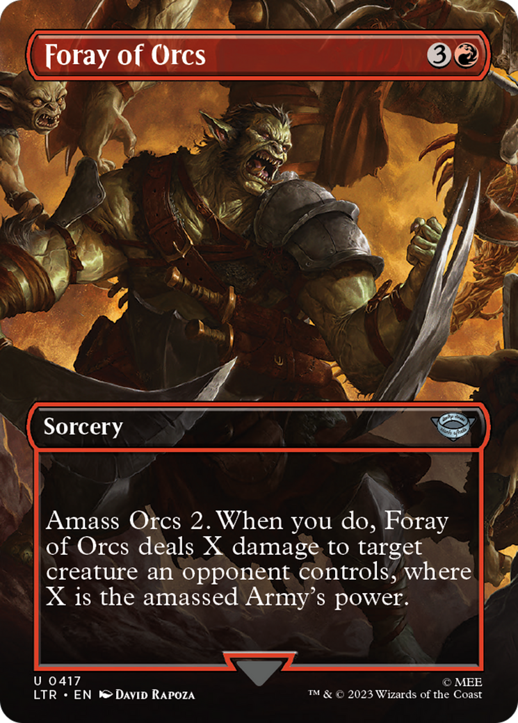 Foray of Orcs (LTR-417) (Borderless) (Foil)