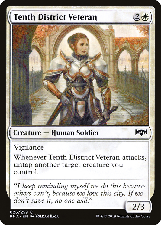 Tenth District Veteran (RNA-026) (Foil)