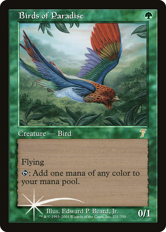 Birds of Paradise (7ED-231★) (Foil)