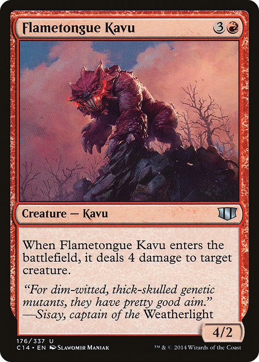 Flametongue Kavu (C14-176)