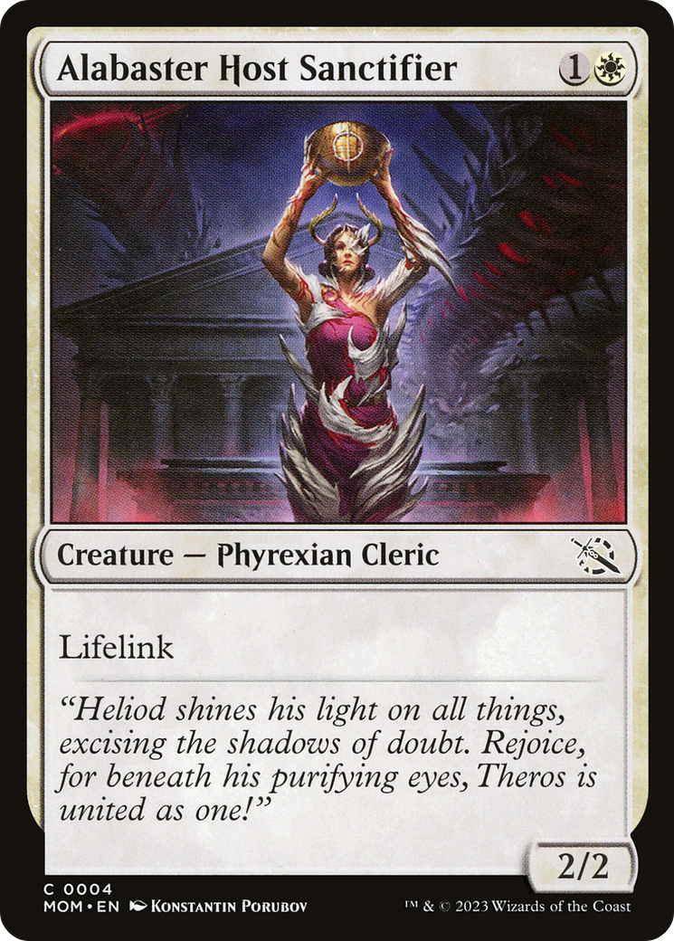 Alabaster Host Sanctifier (MOM-004)