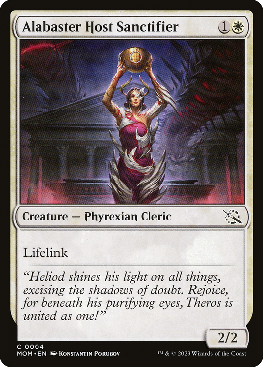 Alabaster Host Sanctifier (MOM-004)