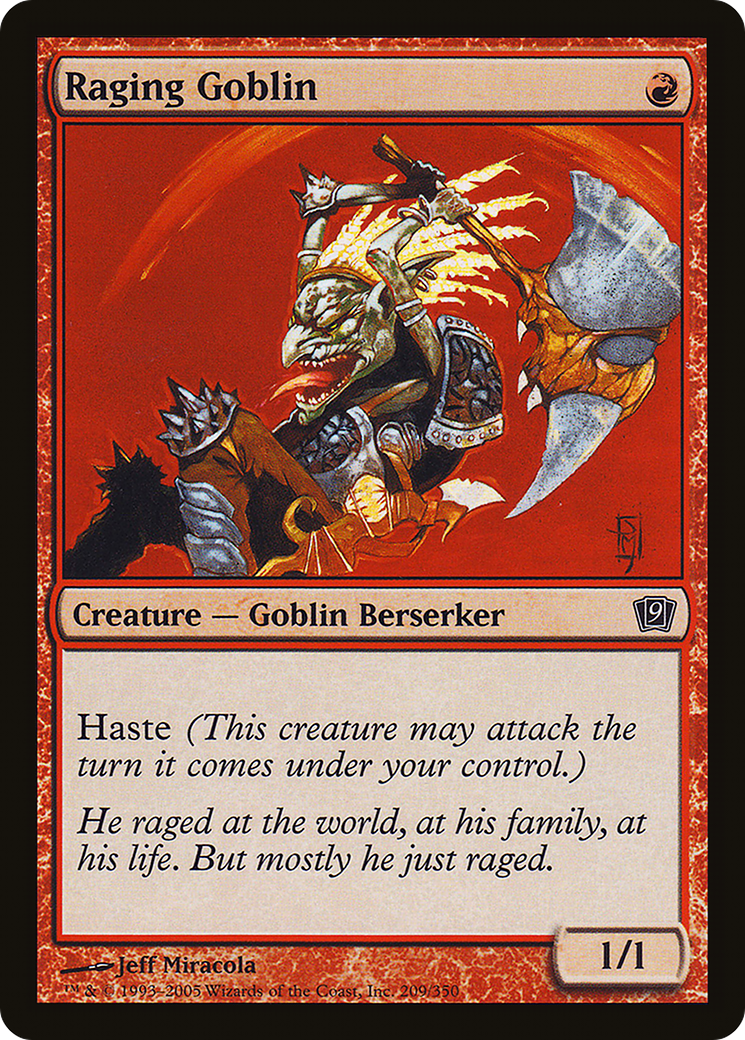 Raging Goblin (9ED-★) (Foil)