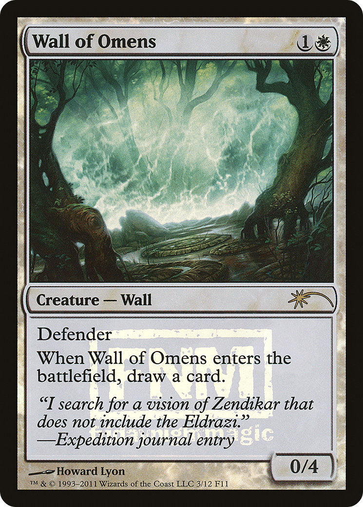 Wall of Omens (FNM-003) (Foil)