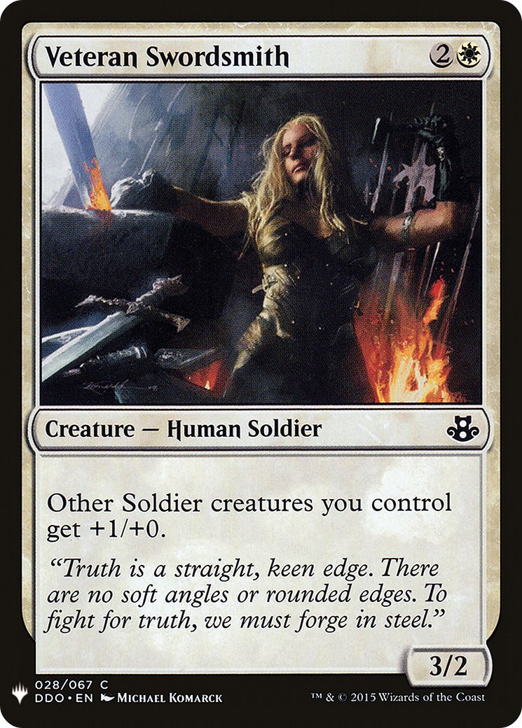 Veteran Swordsmith (LIST-DDO-28)