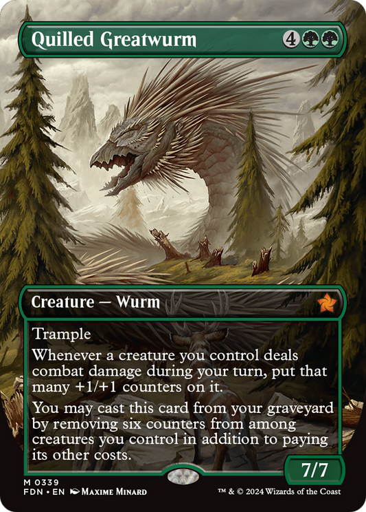Quilled Greatwurm (FDN-339) (Borderless)