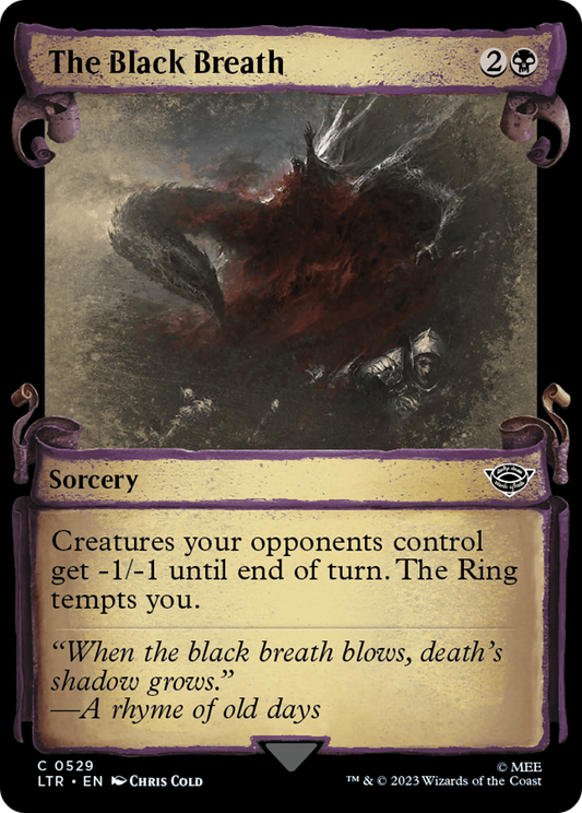 The Black Breath (LTR-529) (Showcase) (Scroll) (Foil)