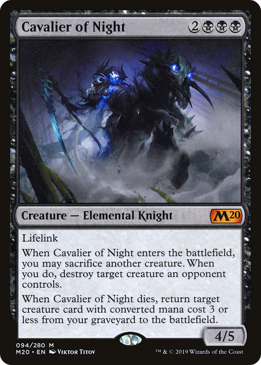 Cavalier of Night (M20-094) (Foil)