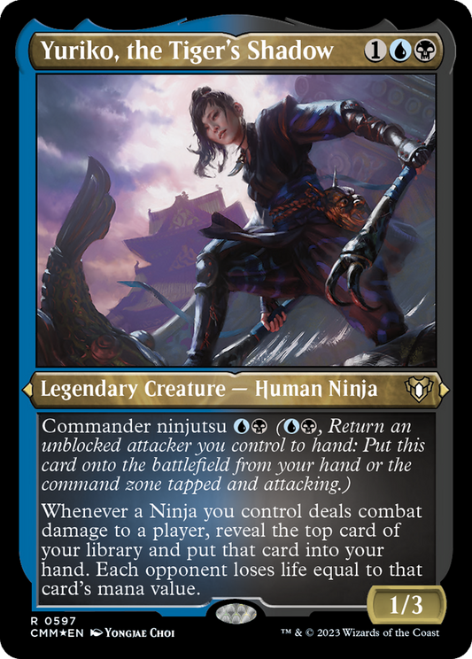 Yuriko, the Tiger's Shadow (CMM-597) (Etched Foil)