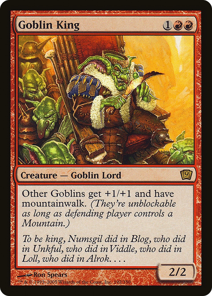 Goblin King (9ED-192★) (Foil)