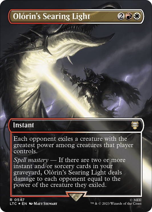 Olórin's Searing Light (LTC-547) (Borderless) (Surge Foil)