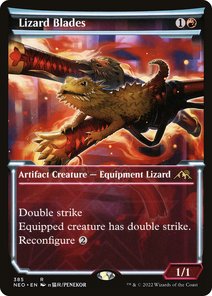 Lizard Blades (NEO-385) (Showcase) (Foil)