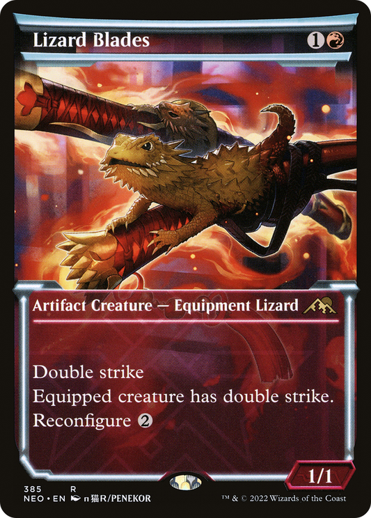 Lizard Blades (NEO-385) (Showcase) (Foil)