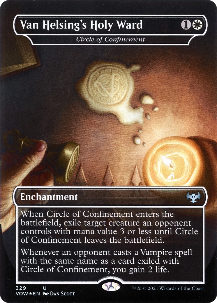 Van Helsing's Holy Ward / Circle of Confinement (VOW-329) (Borderless) (Foil)