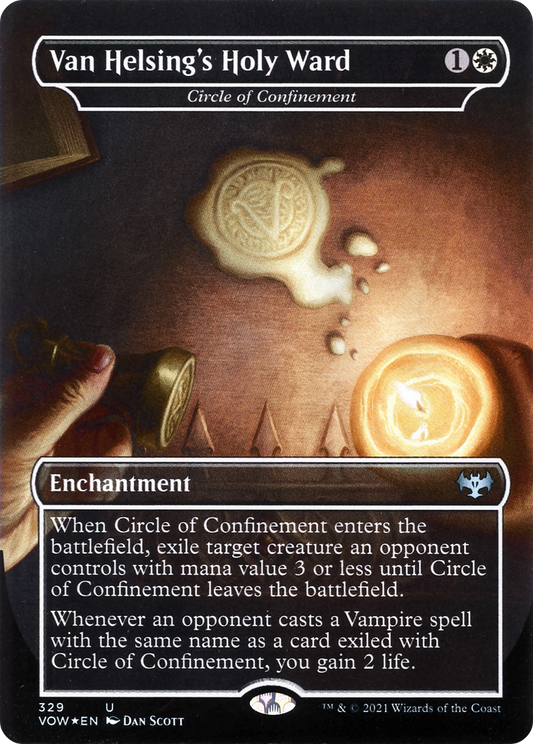 Van Helsing's Holy Ward / Circle of Confinement (VOW-329) (Borderless) (Foil)