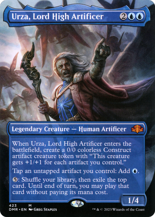 Urza, Lord High Artificer (DMR-423) (Borderless)
