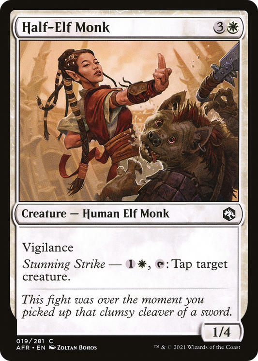 Half-Elf Monk (AFR-019)