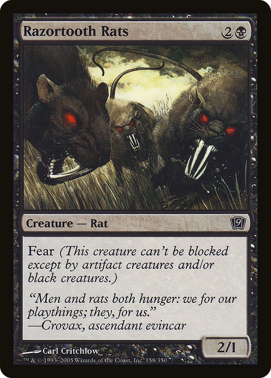 Razortooth Rats (9ED-158★) (Foil)