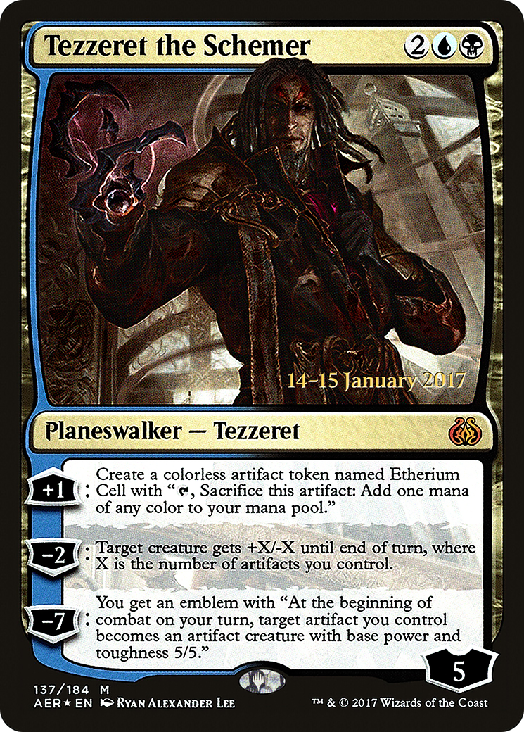 Tezzeret the Schemer (PRE-137S) (Foil)