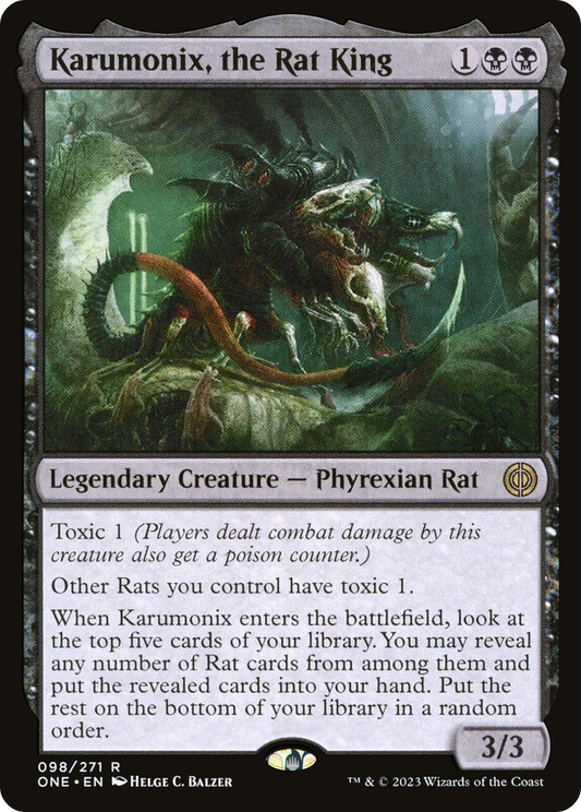 Karumonix, the Rat King (ONE-098) (Foil)