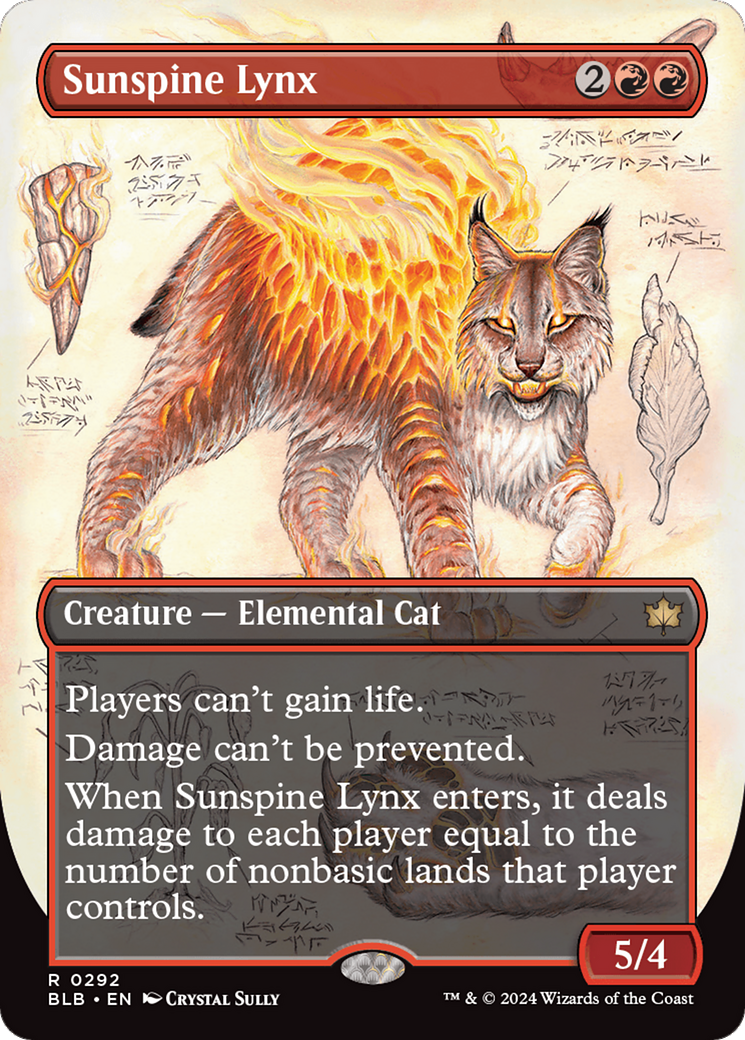 Sunspine Lynx (BLB-292) (Showcase) (Borderless) (Foil)