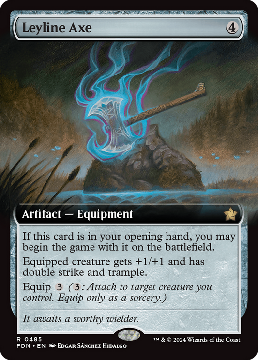 Leyline Axe (FDN-485) (Extended Art) (Foil)