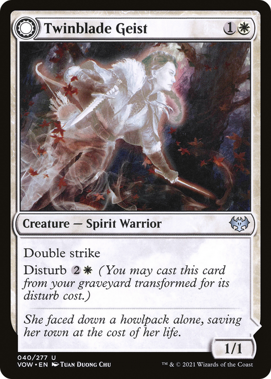 Twinblade Geist // Twinblade Invocation (VOW-040) (Foil)