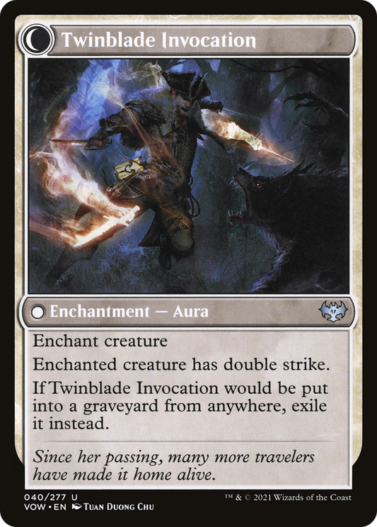 Twinblade Geist // Twinblade Invocation (VOW-040) (Foil)