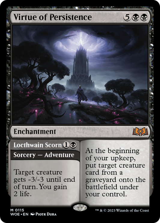Virtue of Persistence // Locthwain Scorn (WOE-115) (Foil)