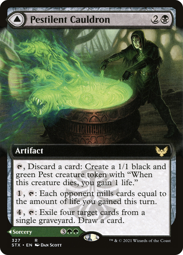 Pestilent Cauldron // Restorative Burst (STX-327) (Extended Art)