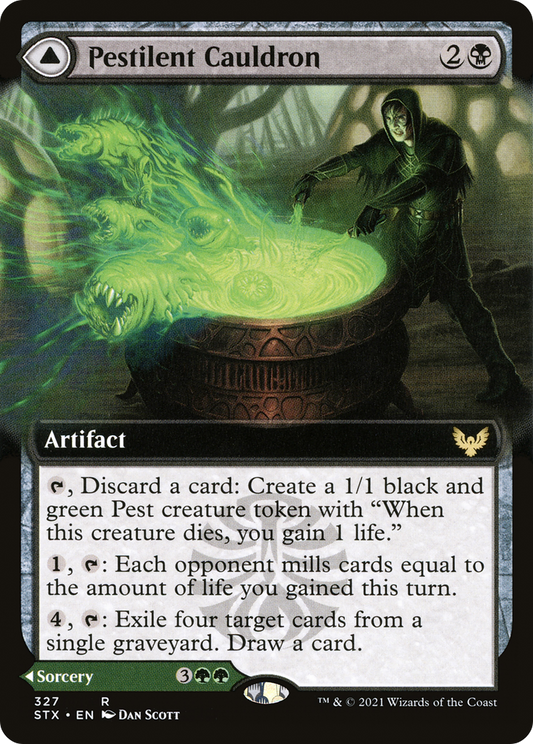 Pestilent Cauldron // Restorative Burst (STX-327) (Extended Art)
