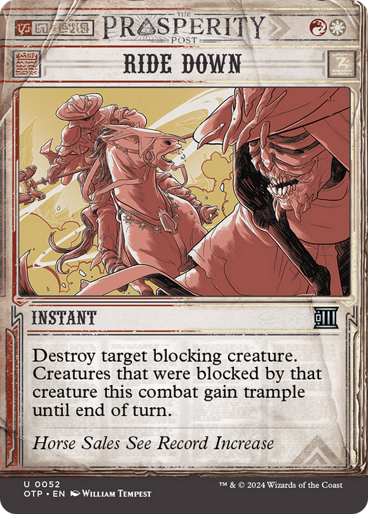 Ride Down (OTP-052) (Showcase) (Borderless) (Foil)