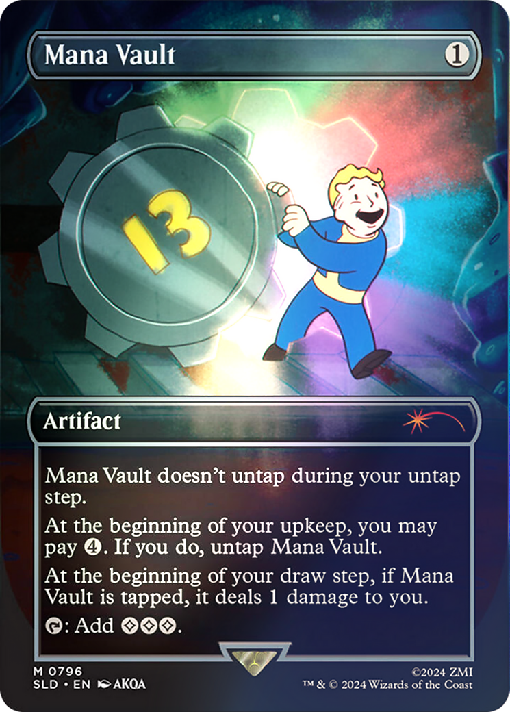 Mana Vault (SLD-796★) (Borderless) (Foil)