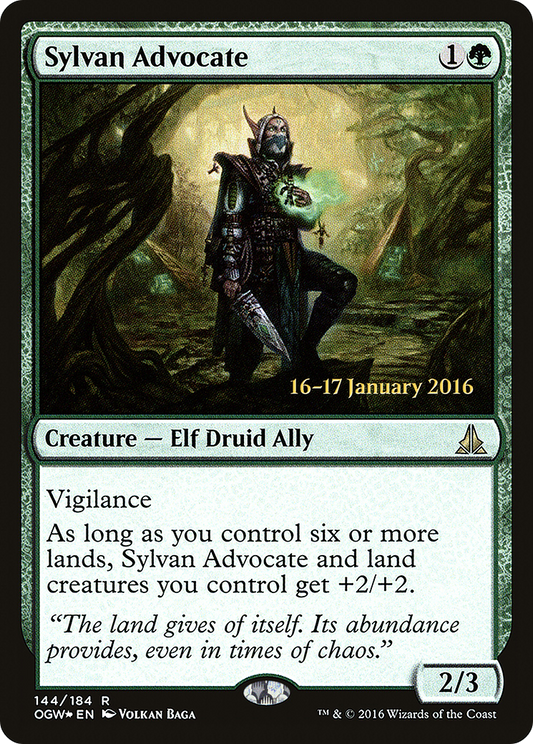 Sylvan Advocate (PRE-144S) (Foil)