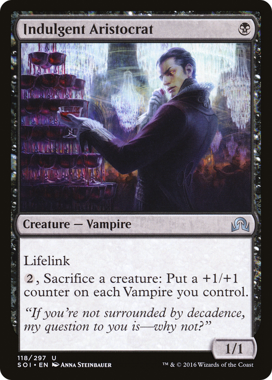 Indulgent Aristocrat (SOI-118) (Foil)