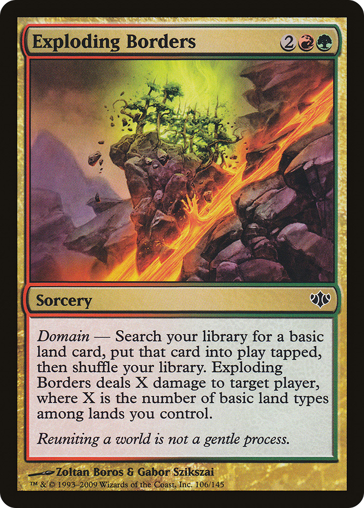 Exploding Borders (CON-106) (Foil)