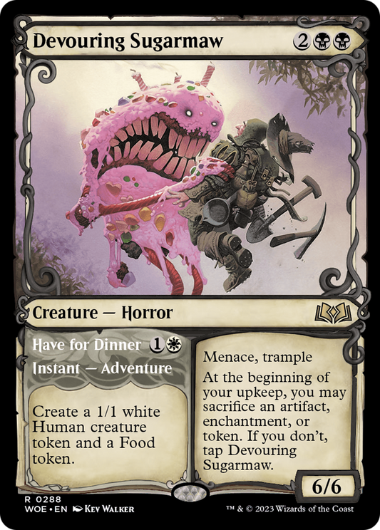 Devouring Sugarmaw // Have for Dinner (WOE-288) (Showcase) (Foil)