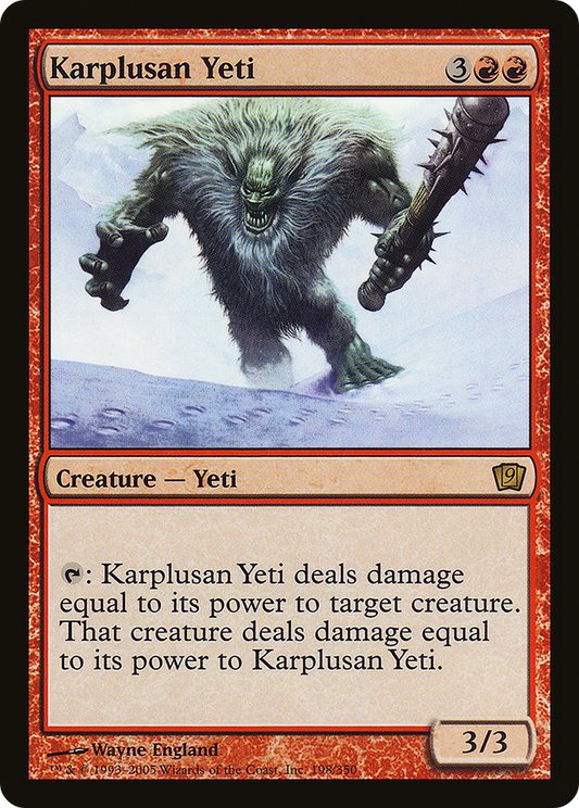 Karplusan Yeti (9ED-198★) (Foil)