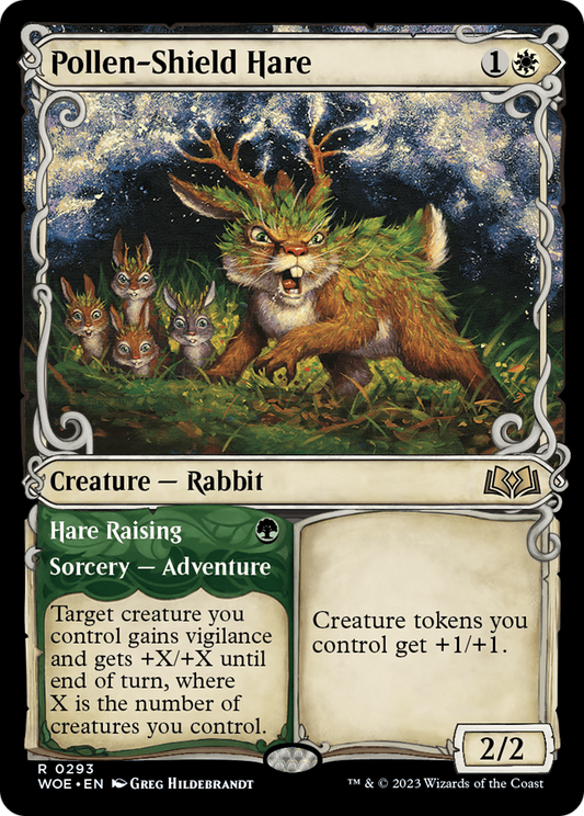 Pollen-Shield Hare // Hare Raising (WOE-293) (Showcase) (Foil)