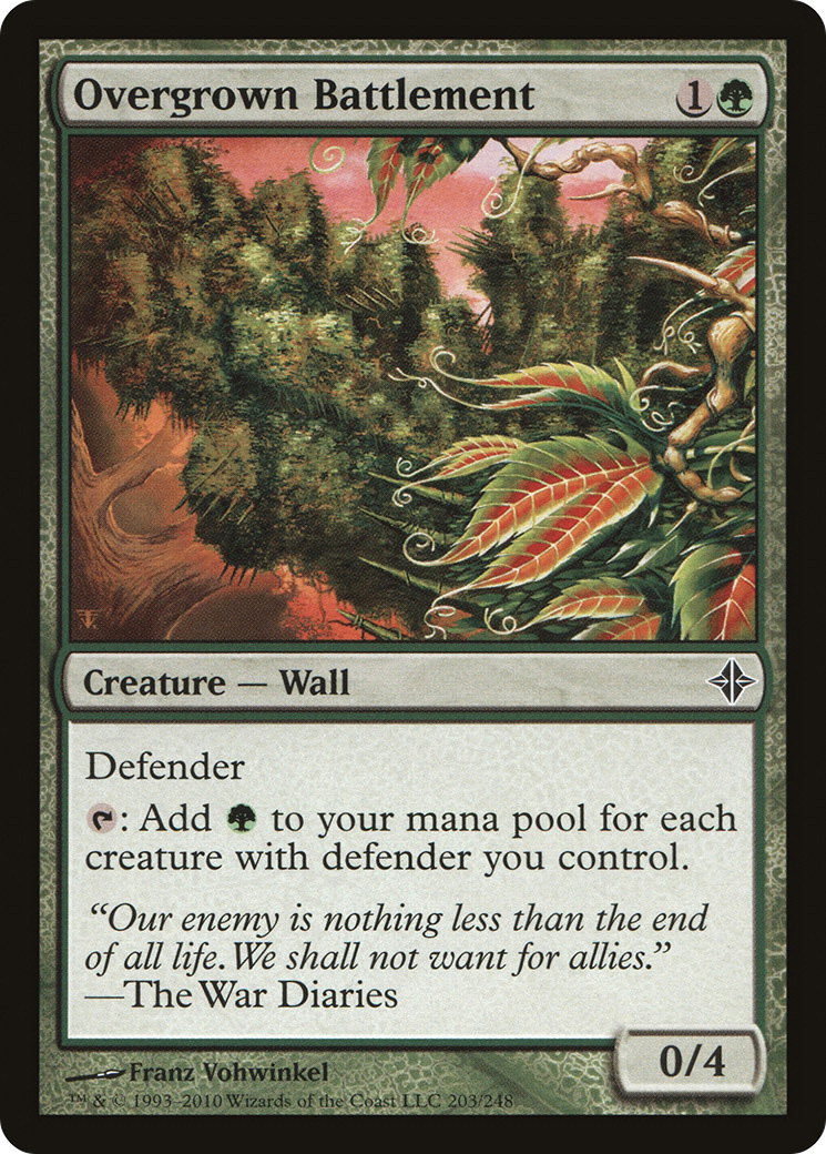 Overgrown Battlement (ROE-203) (Foil)