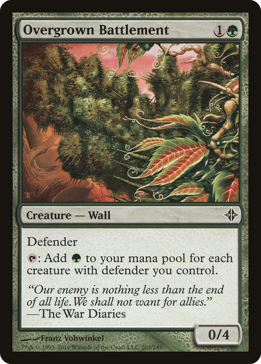 Overgrown Battlement (ROE-203) (Foil)