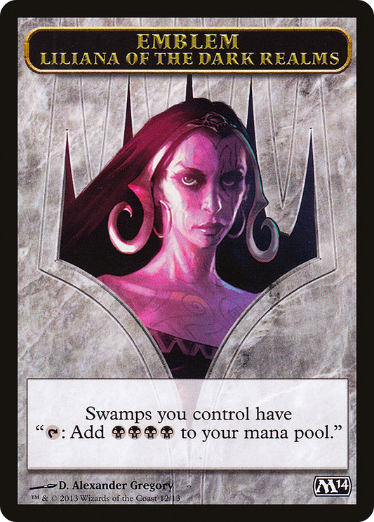 Liliana of the Dark Realms Emblem (M14-012)