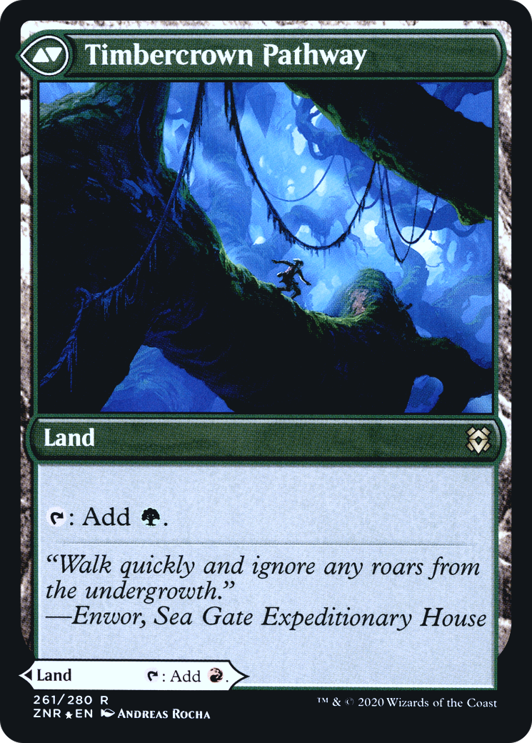 Cragcrown Pathway // Timbercrown Pathway (PRE-261S) (Foil)