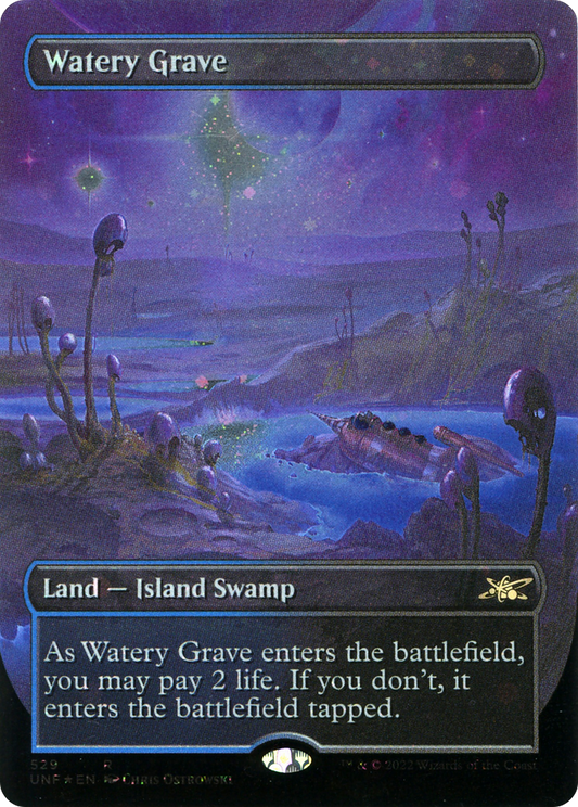 Watery Grave (UNF-529) (Borderless) (Galaxy Foil)