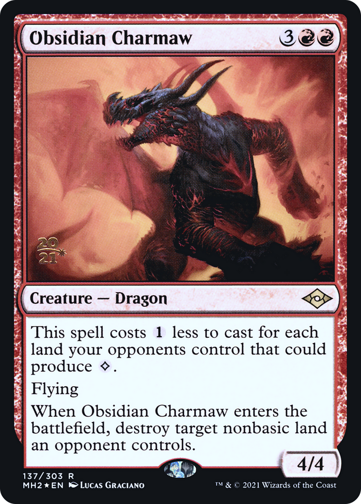 Obsidian Charmaw (PRE-137S) (Foil)