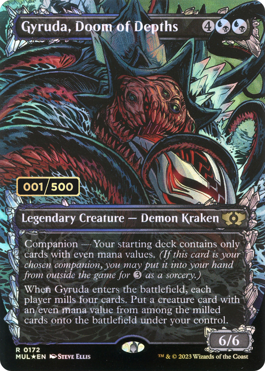 Gyruda, Doom of Depths (MUL-172Z) (Showcase) (Borderless) (Foil) (Serialized)
