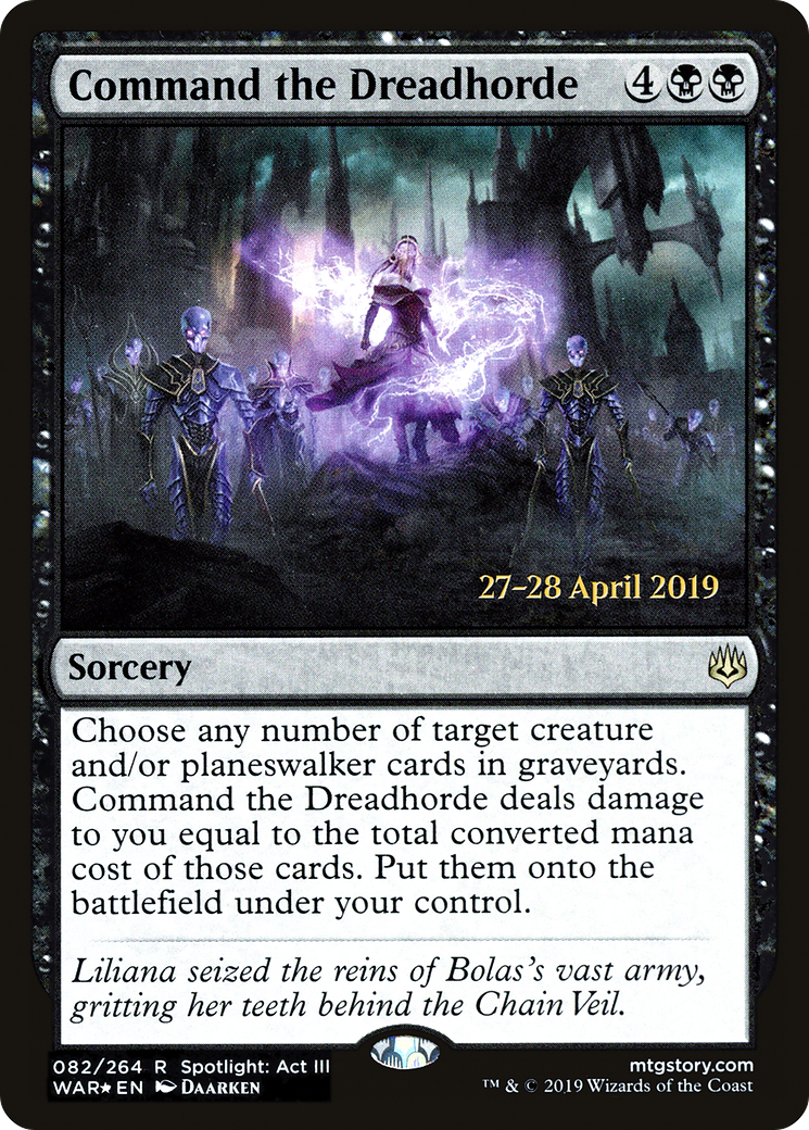Command the Dreadhorde (PRE-82S) (Foil)
