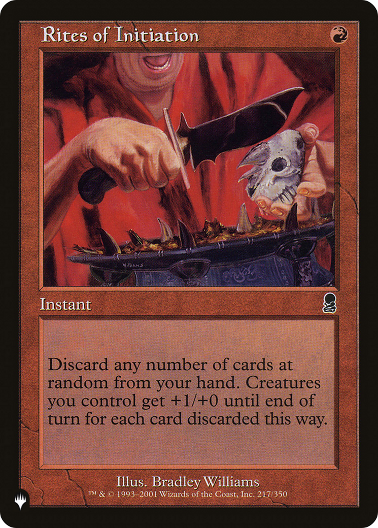 Rites of Initiation (LIST-ODY-217)