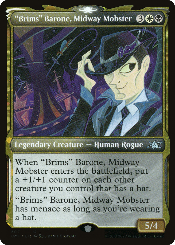 "Brims" Barone, Midway Mobster (UNF-507) (Showcase) (Galaxy Foil)